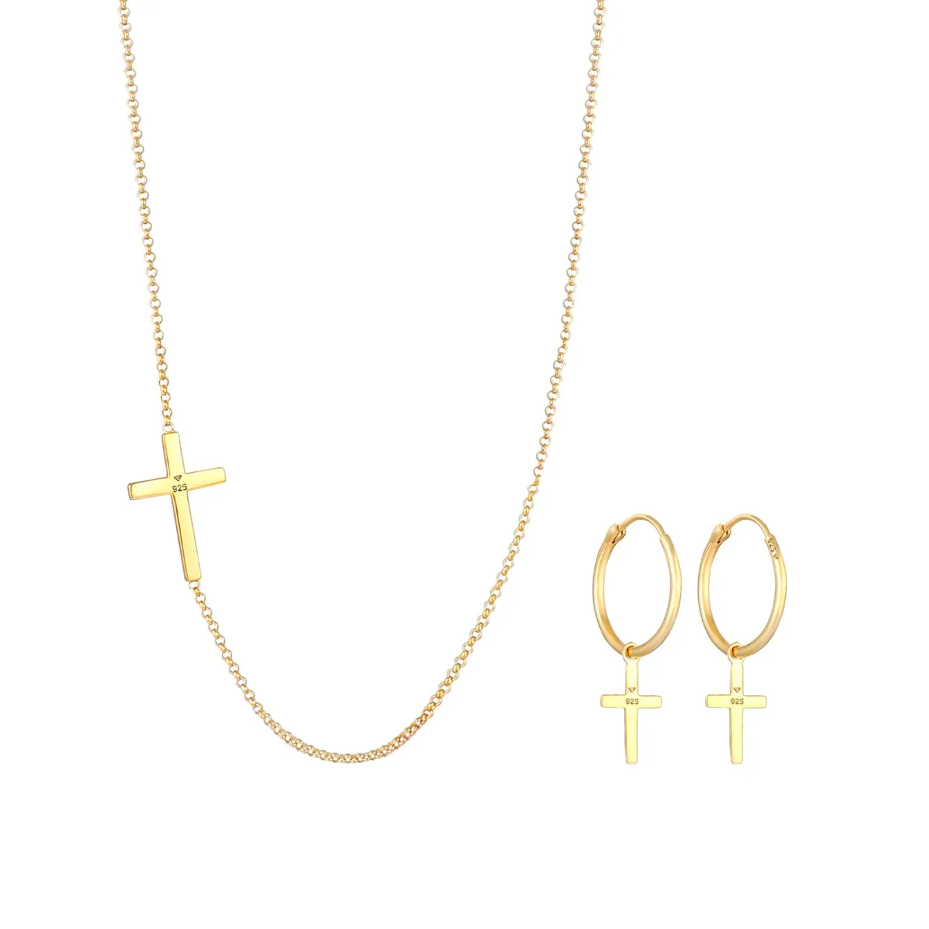 Elli "Schmuckset Kreuz< Symbol-schmuck|Schmucksets
