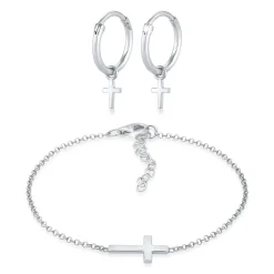Elli "Schmuckset Kreuz Symbol< Symbol-schmuck|Schmucksets