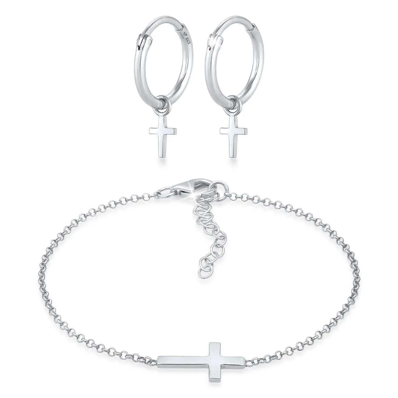 Elli "Schmuckset Kreuz Symbol< Symbol-schmuck|Schmucksets