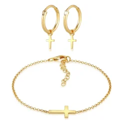 Elli "Schmuckset Kreuz Symbol< Symbol-schmuck|Schmucksets