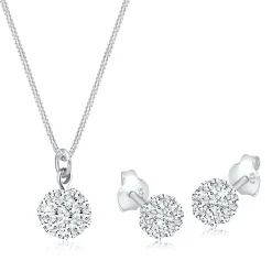 Elli "Schmuckset  Kugel | Kristall (Weiß)< Schmucksets|Schmucksets