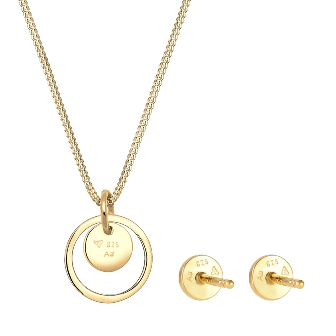 Elli "Schmuckset Plättchen Kreis< Schmucksets|Schmucksets