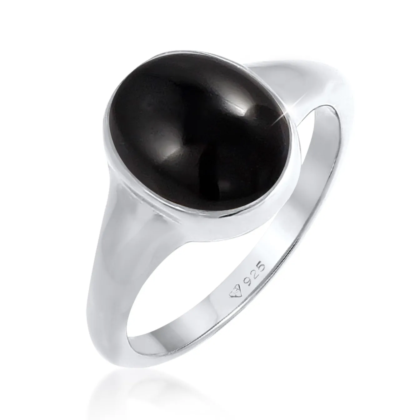 Elli "Siegelring | Onyx ( Schwarz )< Ringe|Silber