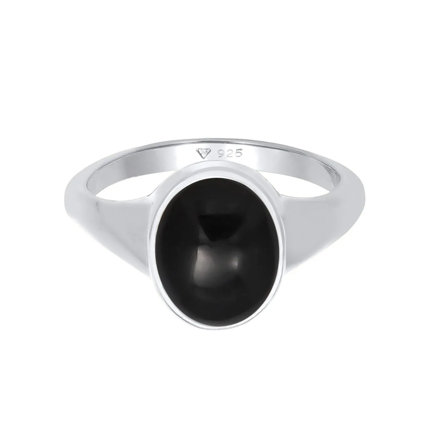 Elli "Siegelring | Onyx ( Schwarz )< Ringe|Silber