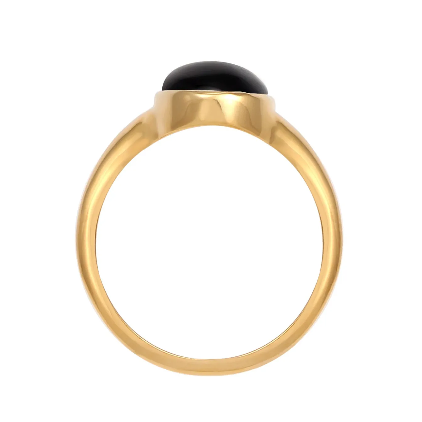 Elli "Siegelring | Onyx ( Schwarz )< Ringe|Silber