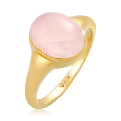 Elli "Siegelring | Quarz ( Rosa )< Ringe|Edelsteine