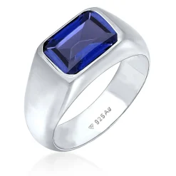 Elli "Siegelring | Saphir (Blau)< Vergoldet|Ringe