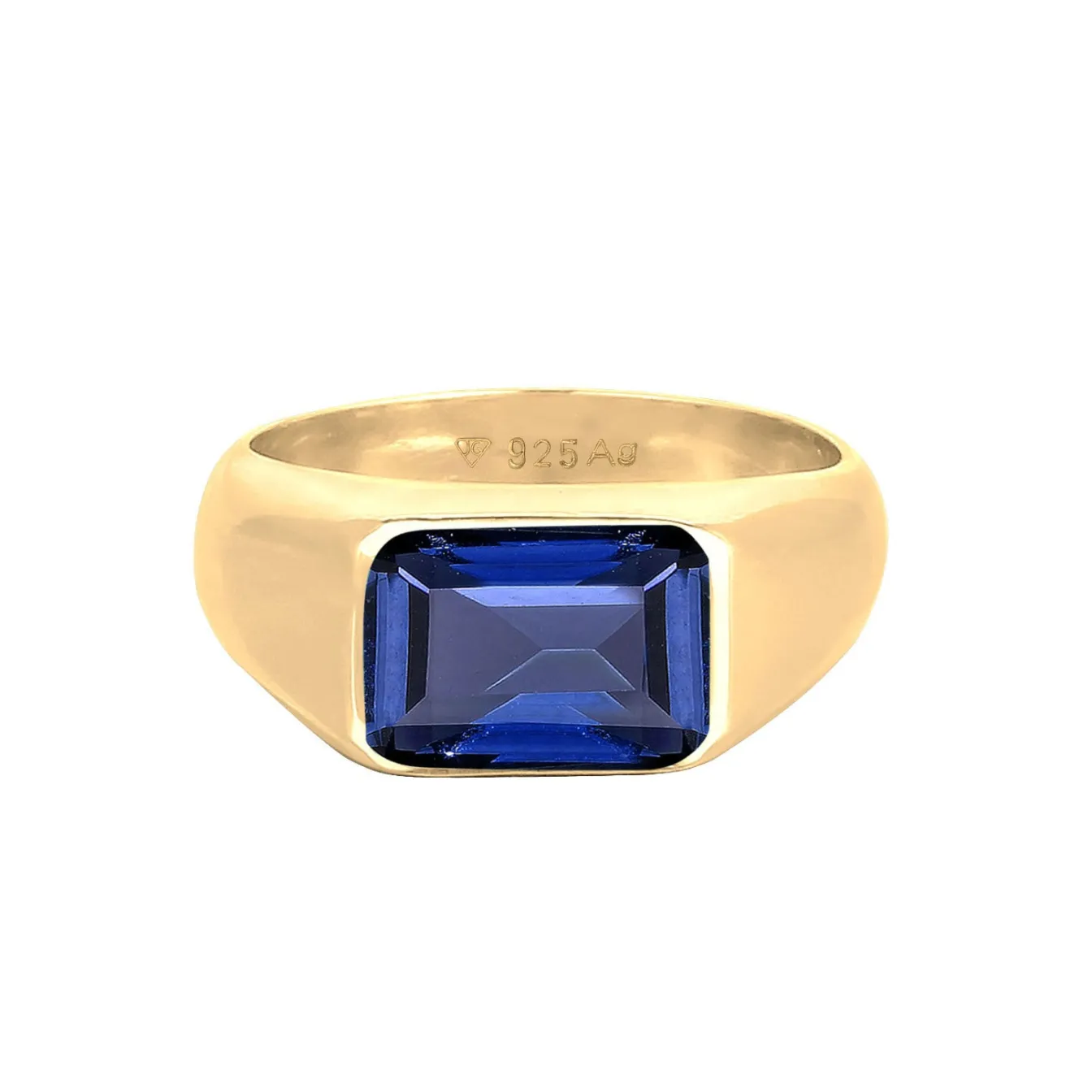 Elli "Siegelring | Saphir (Blau)< Vergoldet|Ringe