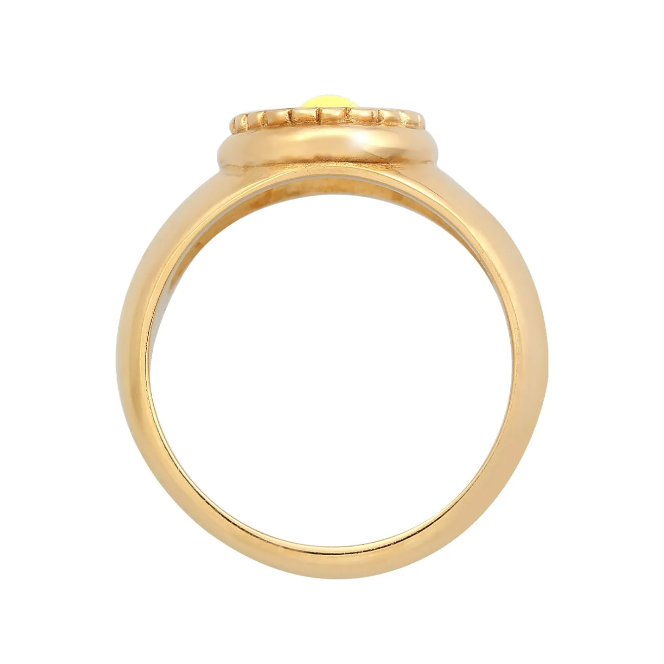 Elli "Siegelring Gänseblümchen | Emaille< Symbol-schmuck|Letzte Chance