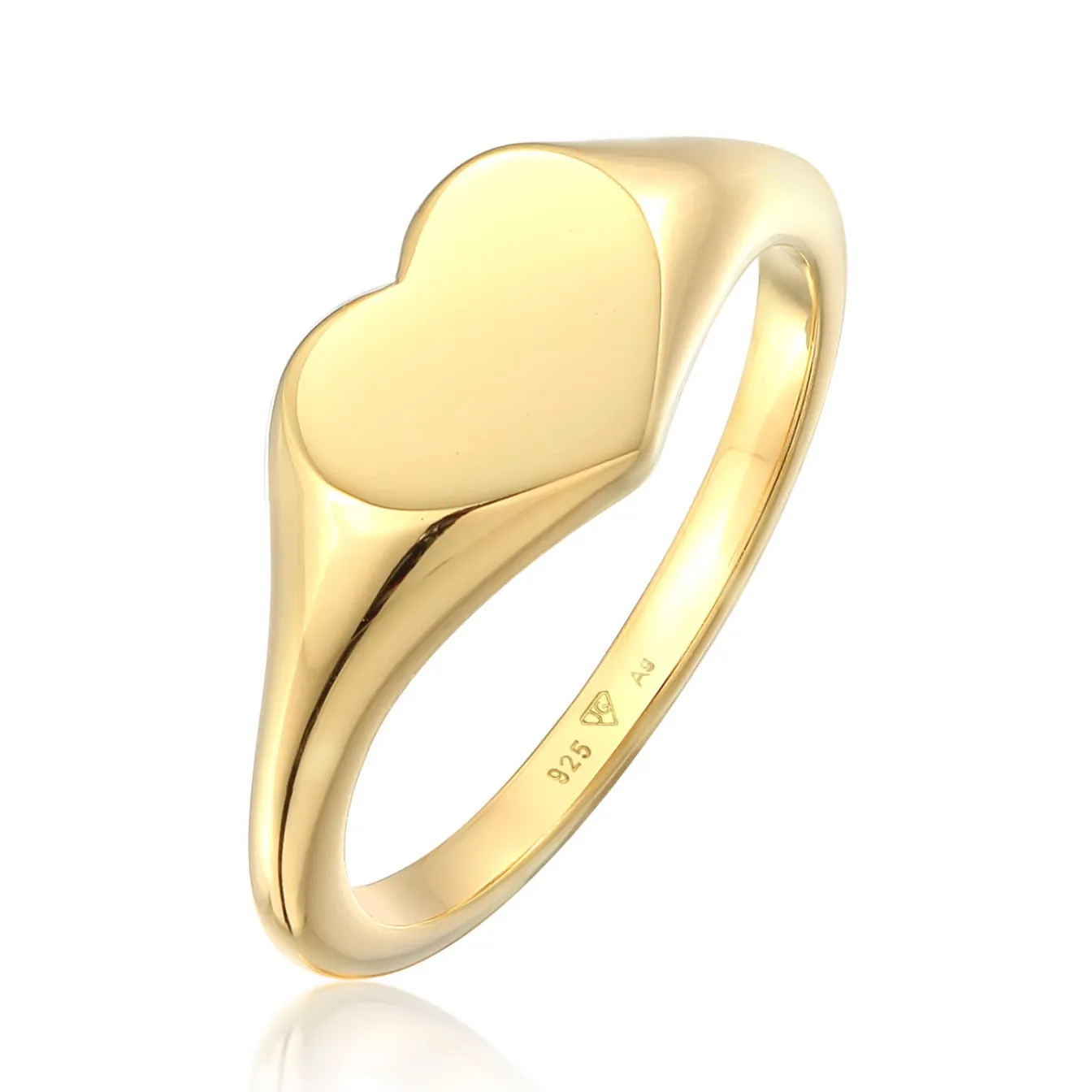 Elli "Siegelring Herz< Symbol-schmuck|Herz-schmuck