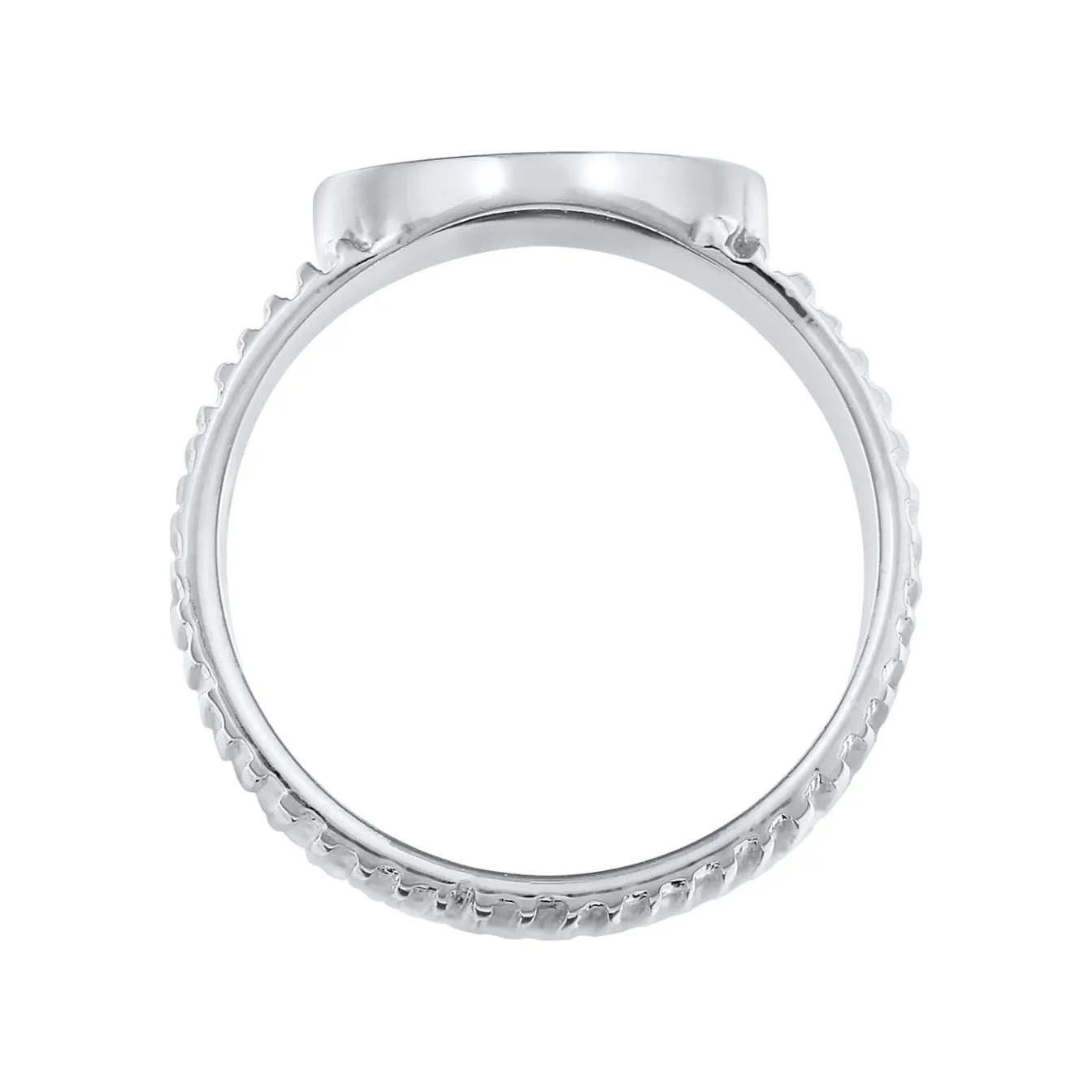 Elli "Siegelring Rund< Ringe|Silber