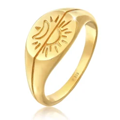 Elli "Siegelring Sonne & Mond< Symbol-schmuck|Ringe