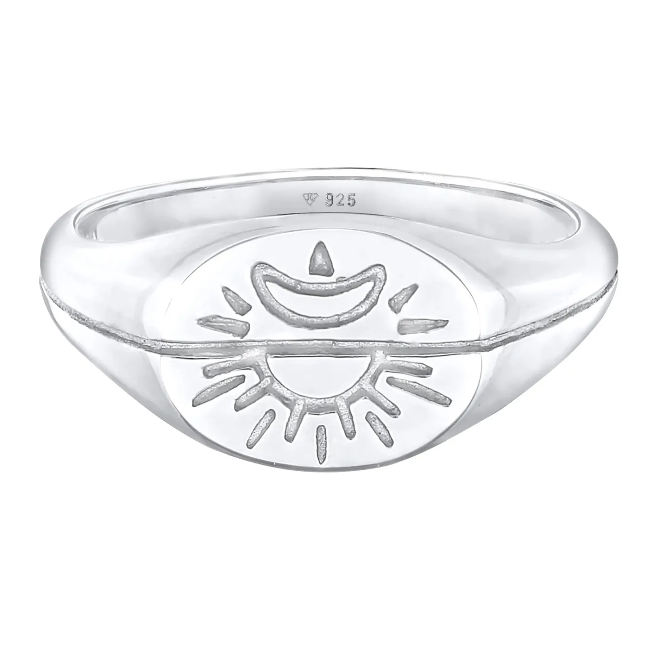 Elli "Siegelring Sonne & Mond< Symbol-schmuck|Ringe