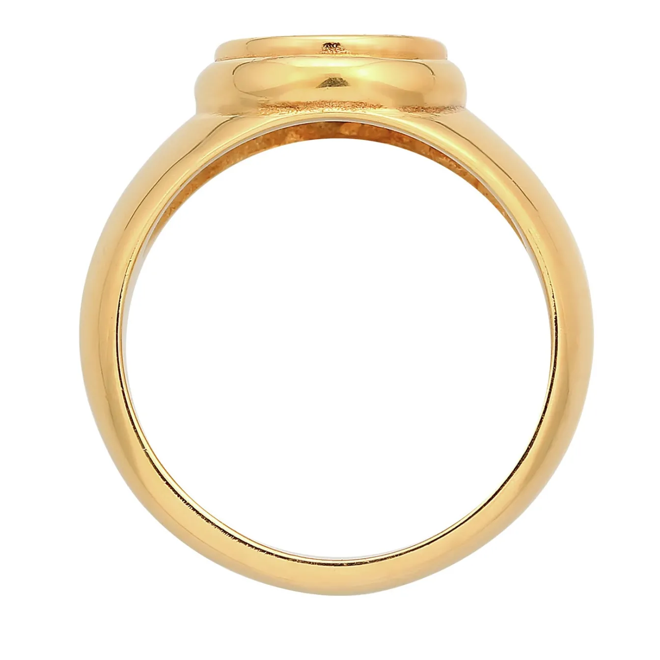 Elli "Siegelring Ying Yang | Emaille< Symbol-schmuck|Ringe