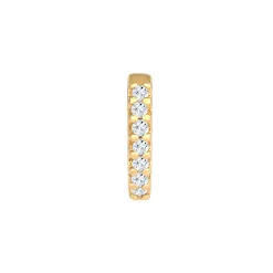 Elli "Single Earcuff | Topas ( Weiß )< Ohrringe|Echtgold