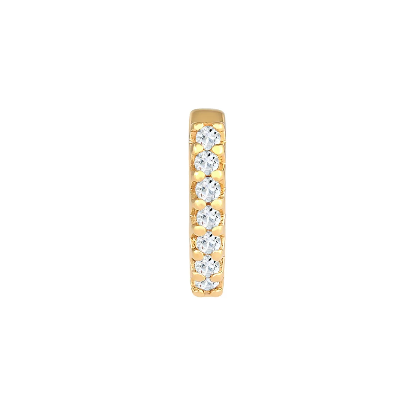 Elli "Single Earcuff | Topas ( Weiß )< Ohrringe|Echtgold