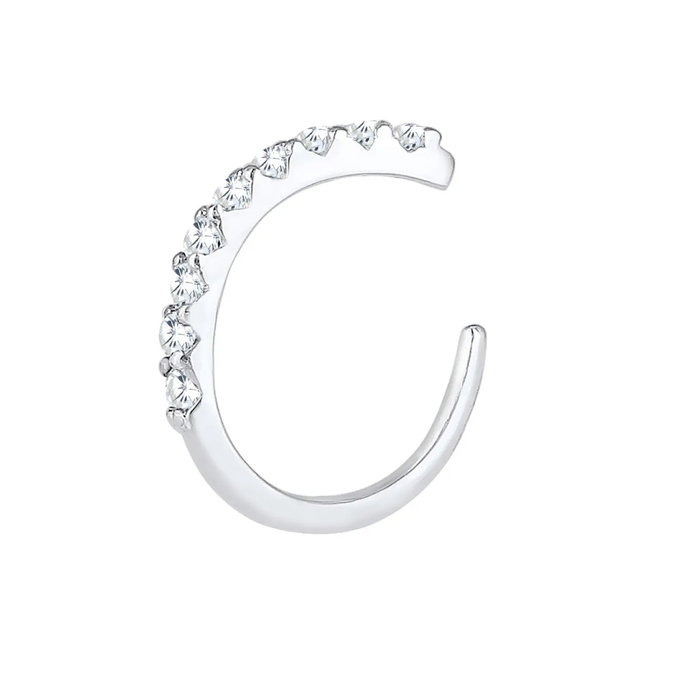 Elli "Single Earcuff | Zirkonia< Ohrringe|Vergoldet