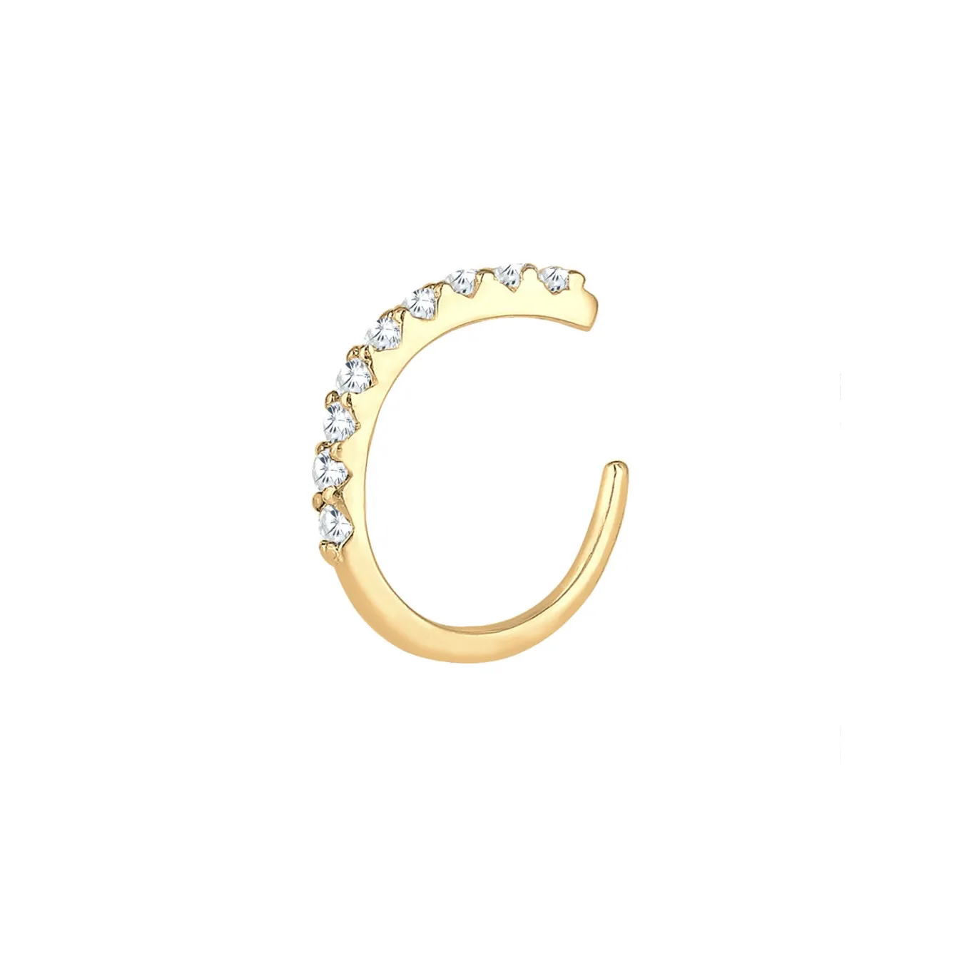 Elli "Single Earcuff | Zirkonia< Ohrringe|Vergoldet