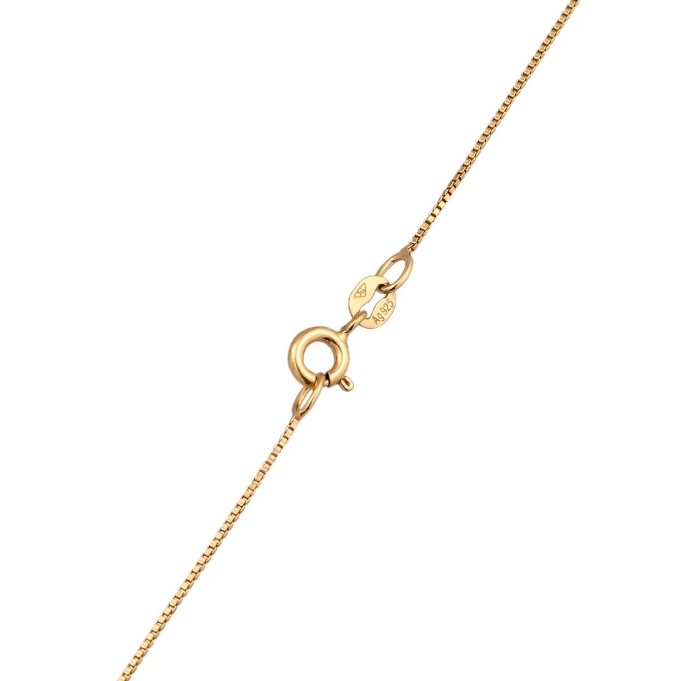 Elli "Solitär-Halskette Herz | Kristall (Weiß)< Vergoldet|Symbol-schmuck