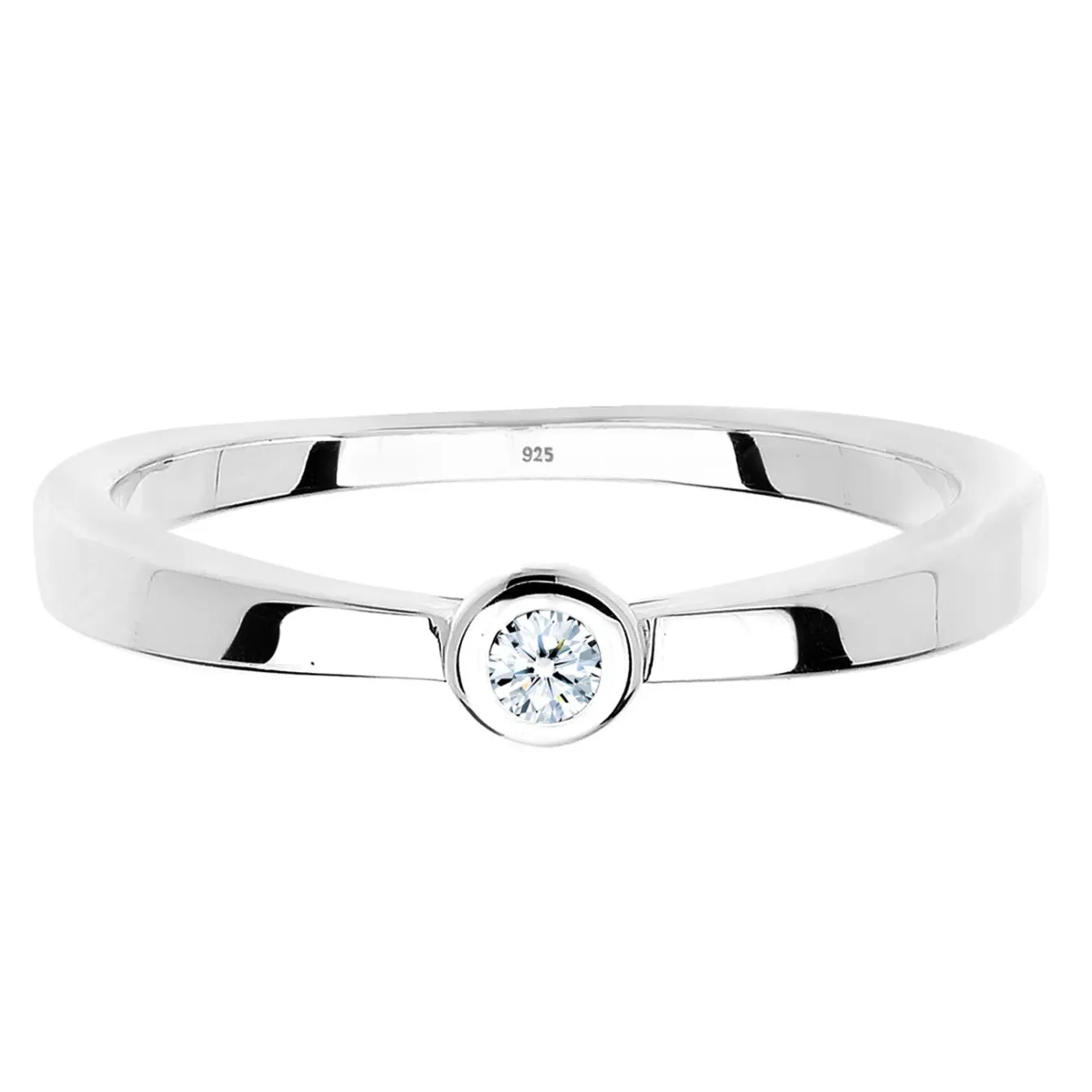 Elli "Solitär-Ring | Diamant ( , 0,03 ct )< Ringe