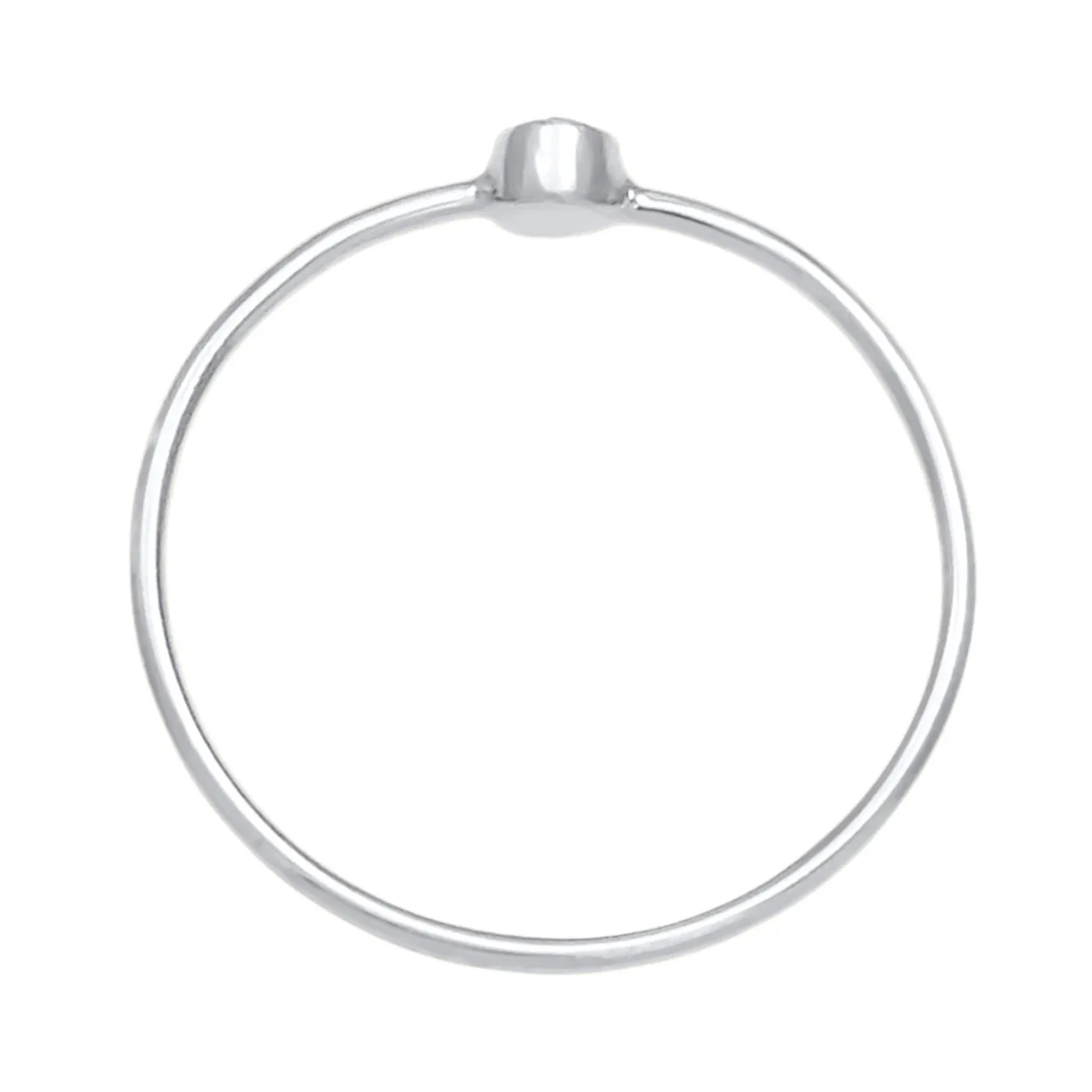 Elli "Solitär-Ring | Kristall ( Schwarz )< Roségold|Ringe