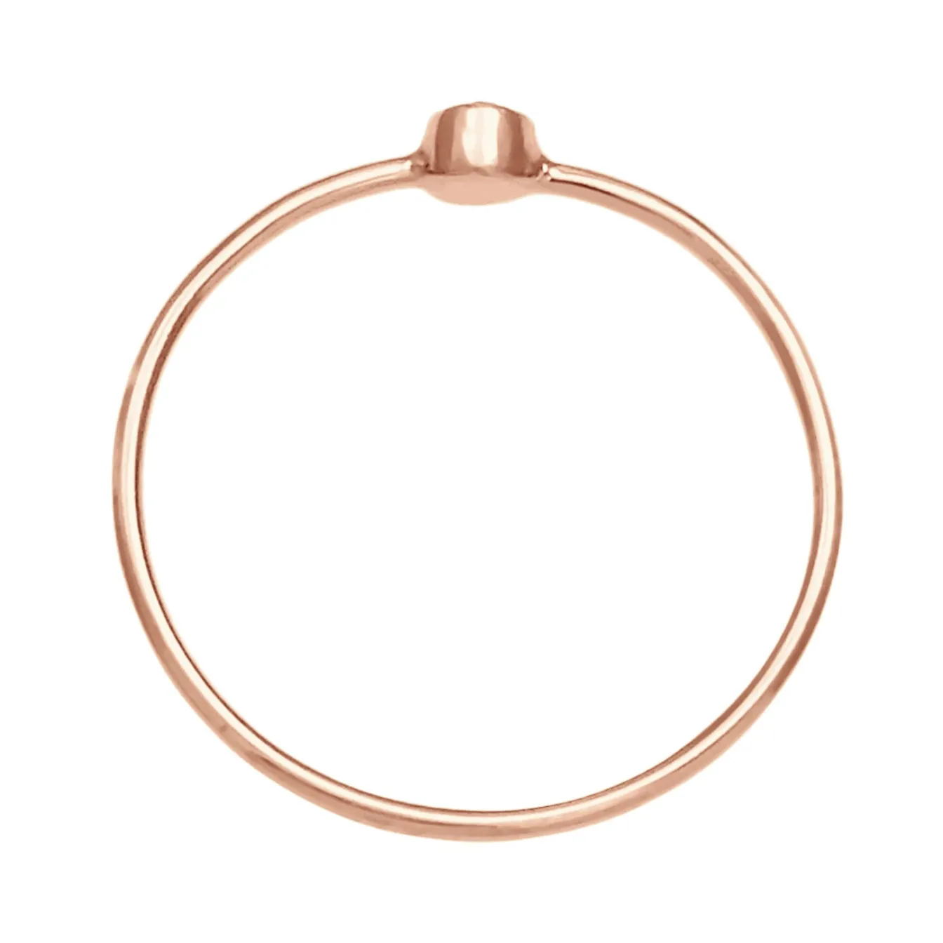 Elli "Solitär-Ring | Kristall ( Schwarz )< Roségold|Ringe