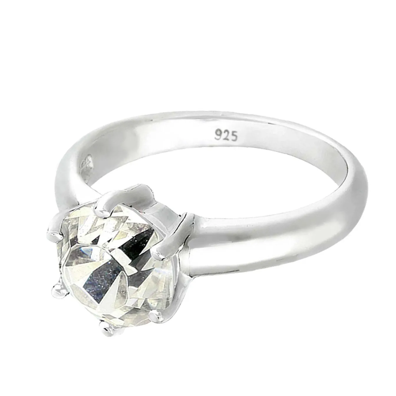 Elli "Solitär-Ring | Kristall ( Weiß )< Letzte Chance|Ringe
