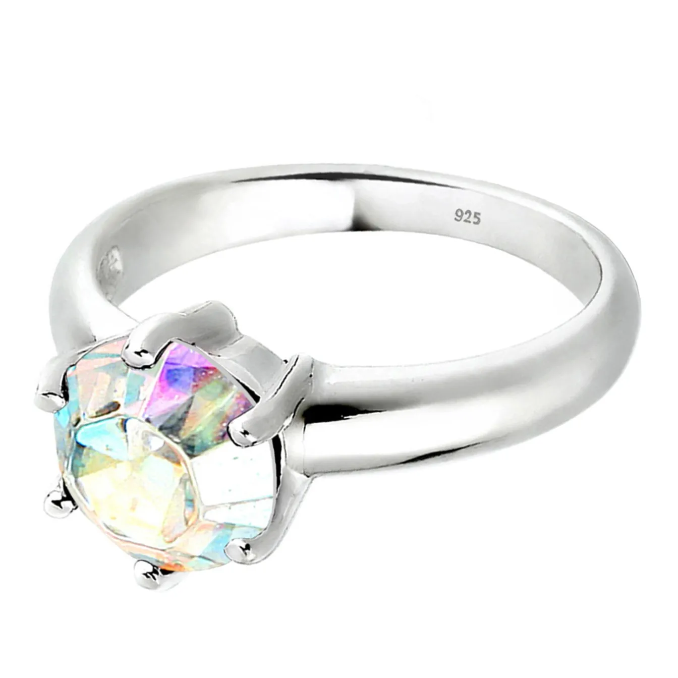 Elli "Solitär-Ring | Kristall ( Weiß )< Letzte Chance|Ringe