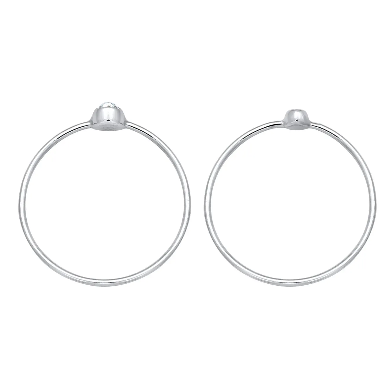 Elli "Solitär-Ring | Kristall ( Weiß )< Roségold|Ringe