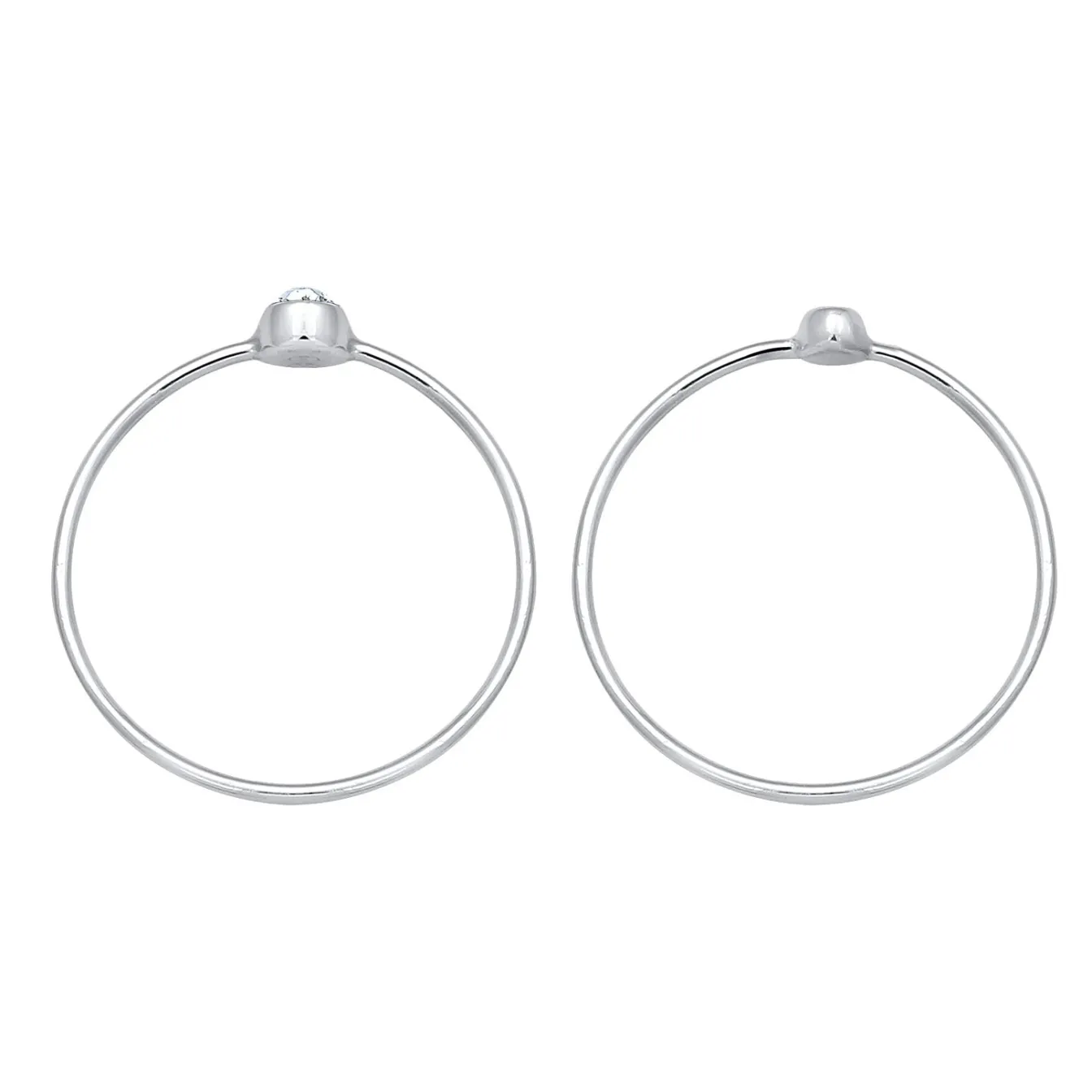 Elli "Solitär-Ring | Kristall ( Weiß )< Roségold|Ringe