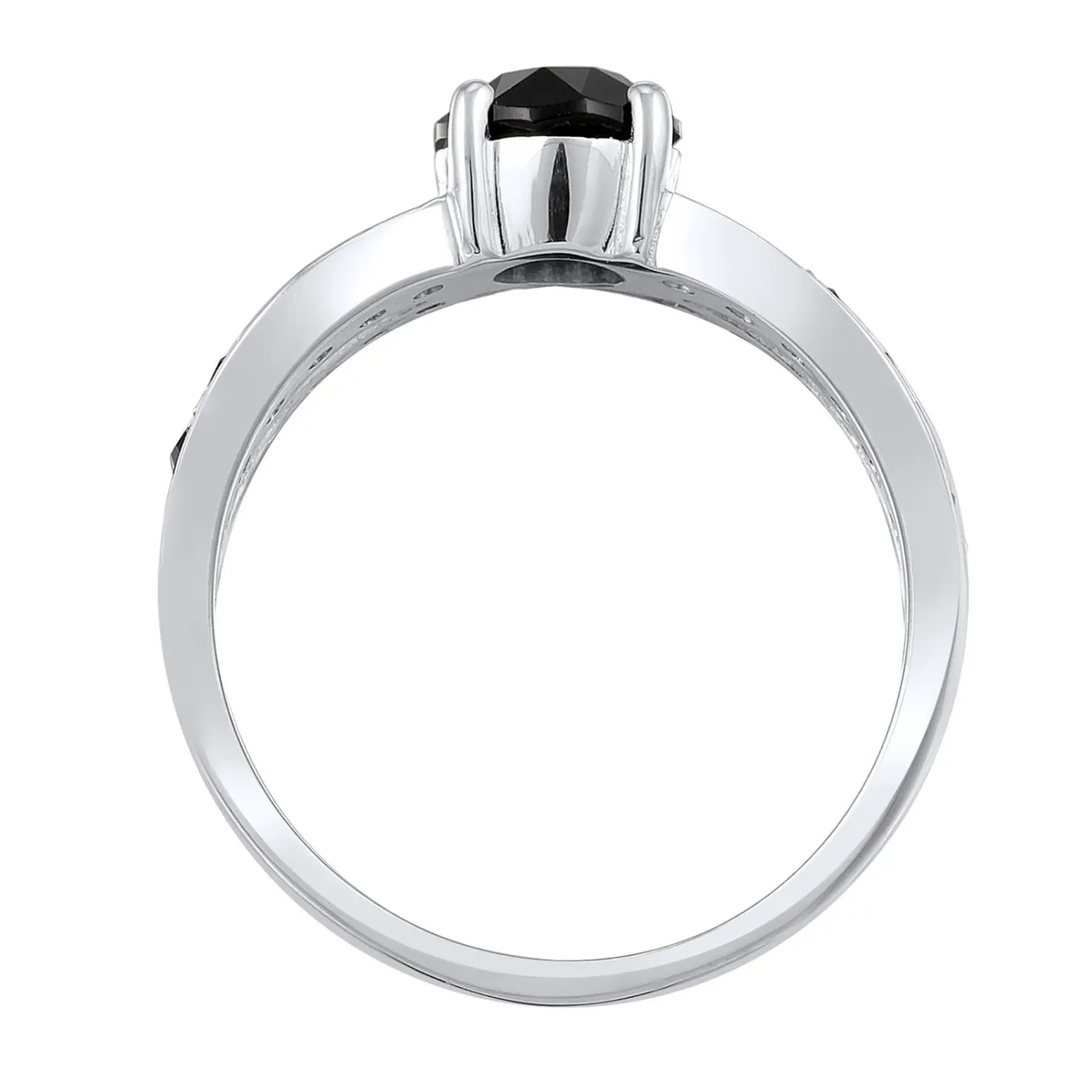 Elli "Solitär-Ring | Kristall ( Weiß )< Roségold|Ringe