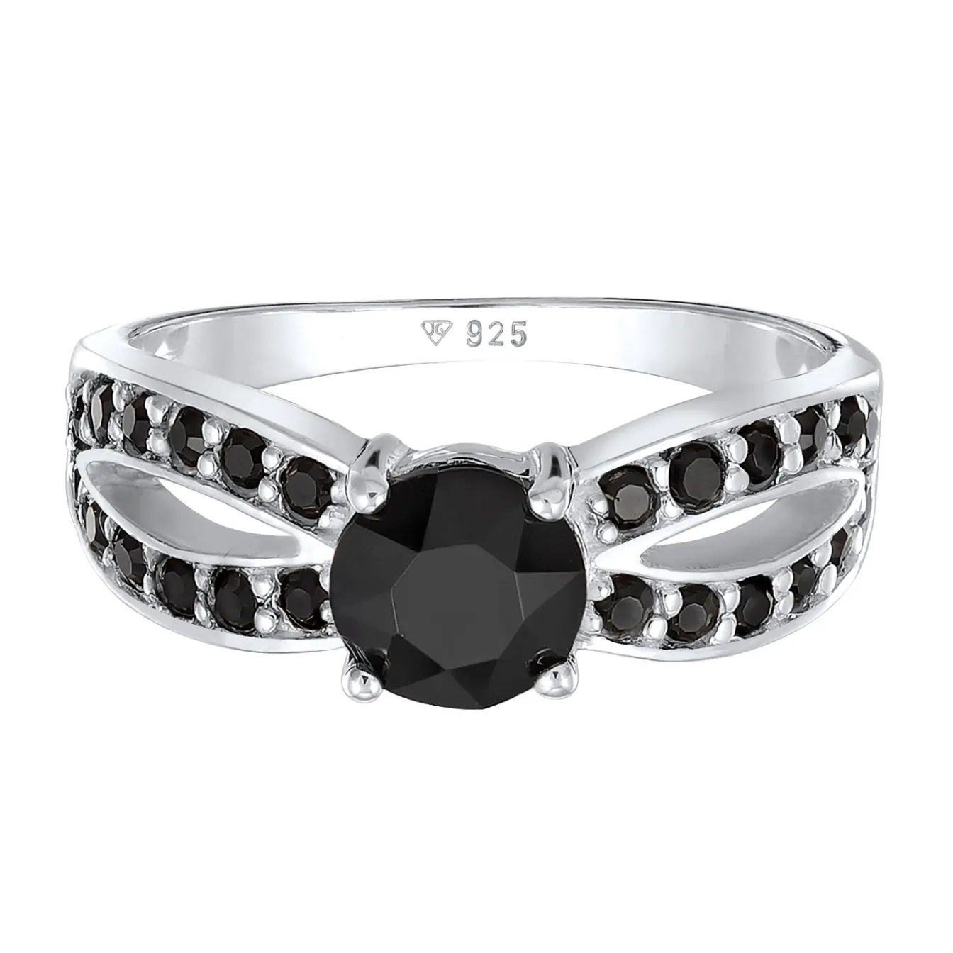 Elli "Solitär-Ring | Kristall ( Weiß )< Roségold|Ringe