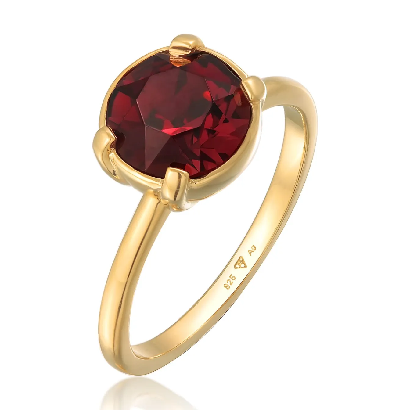 Elli "Solitär-Ring | Kristall (Grau)< Ringe