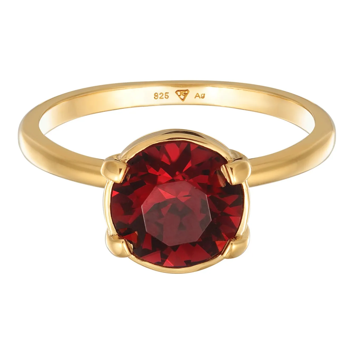 Elli "Solitär-Ring | Kristall (Grau)< Ringe