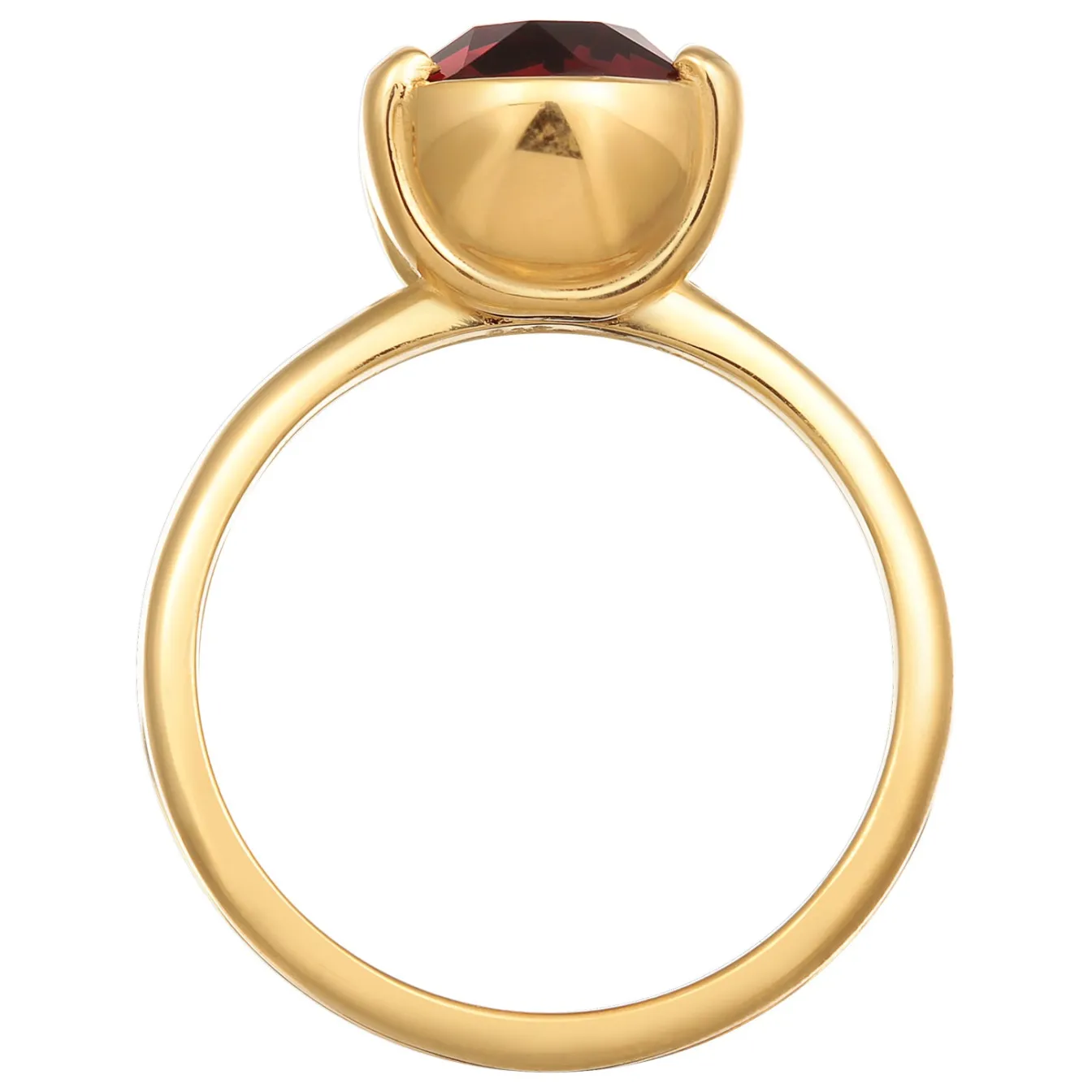 Elli "Solitär-Ring | Kristall (Grau)< Ringe