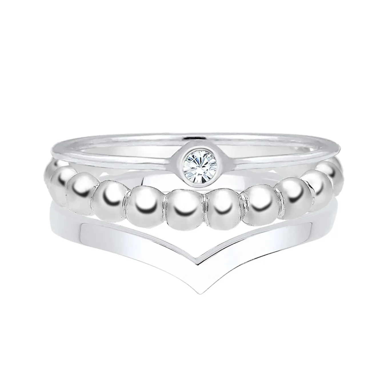 Elli "Solitär-Ring | Kristall (Weiß)< Ringe|Vergoldet