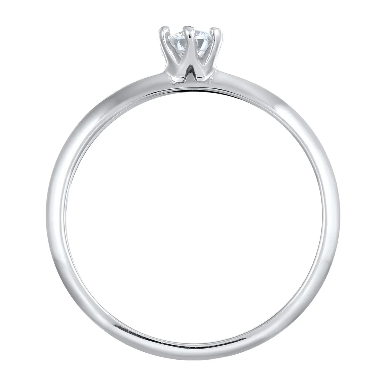 Elli "Solitär-Ring | Laborgezüchteter Diamant (Weiß, 0.034 ct)< Diamanten|Ringe