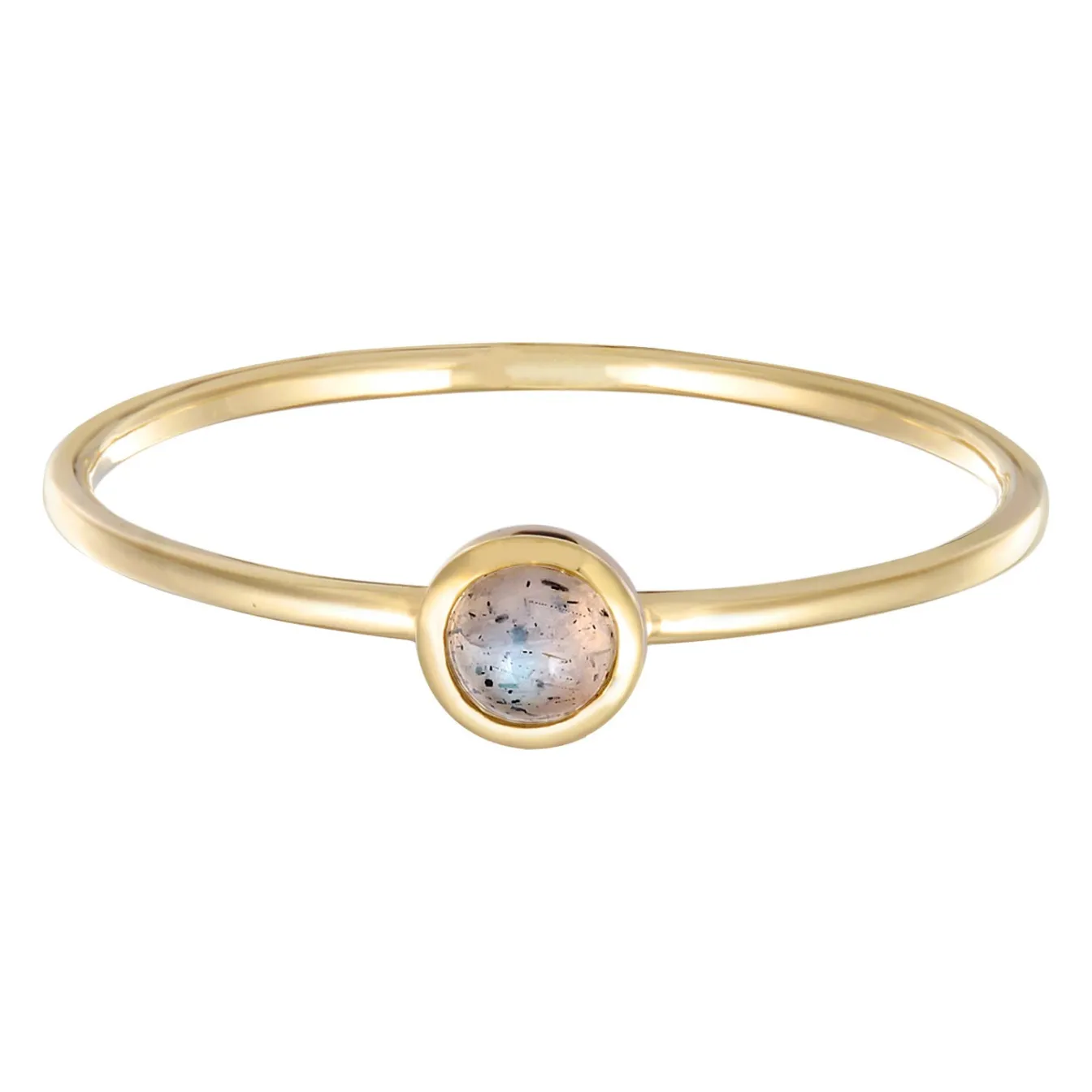 Elli "Solitär-Ring | Labradorit (Weiß)< Ringe|Edelsteine
