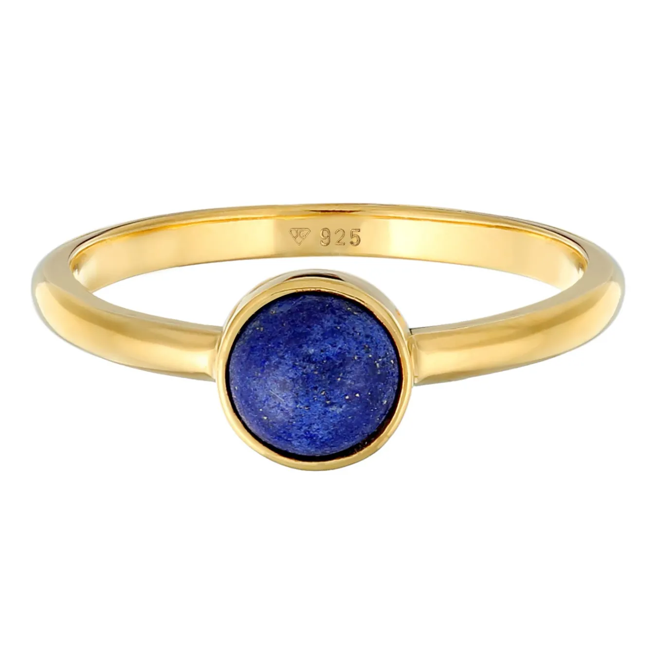 Elli "Solitär-Ring | Lapis Lazuli (Blau)< Ringe|Silber