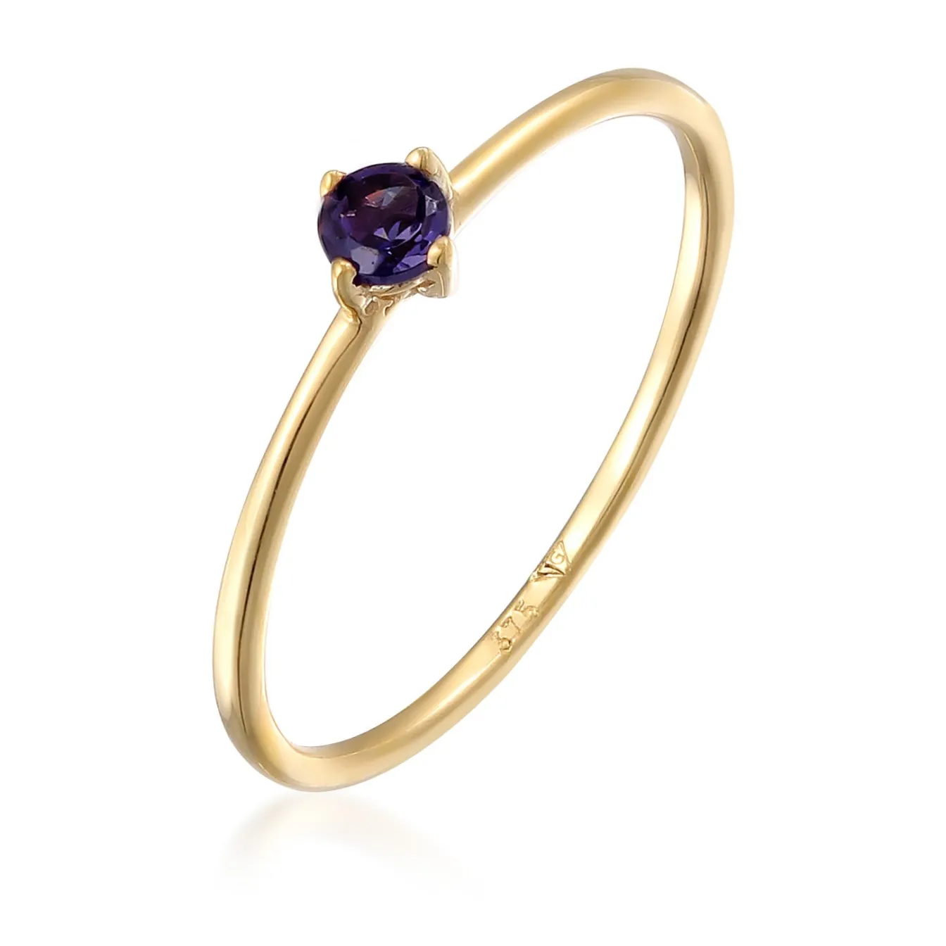 Elli "Solitär-Ring | Lolite< Ringe|Edelsteine