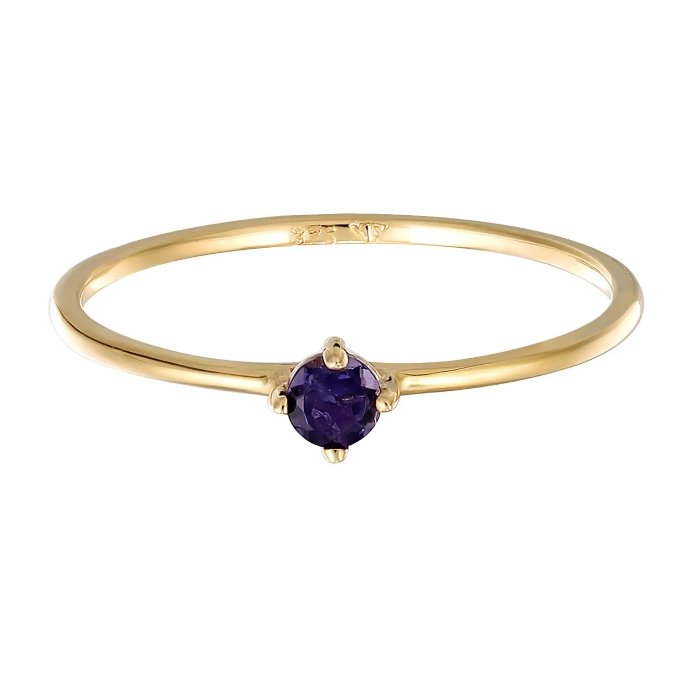 Elli "Solitär-Ring | Lolite< Ringe|Edelsteine