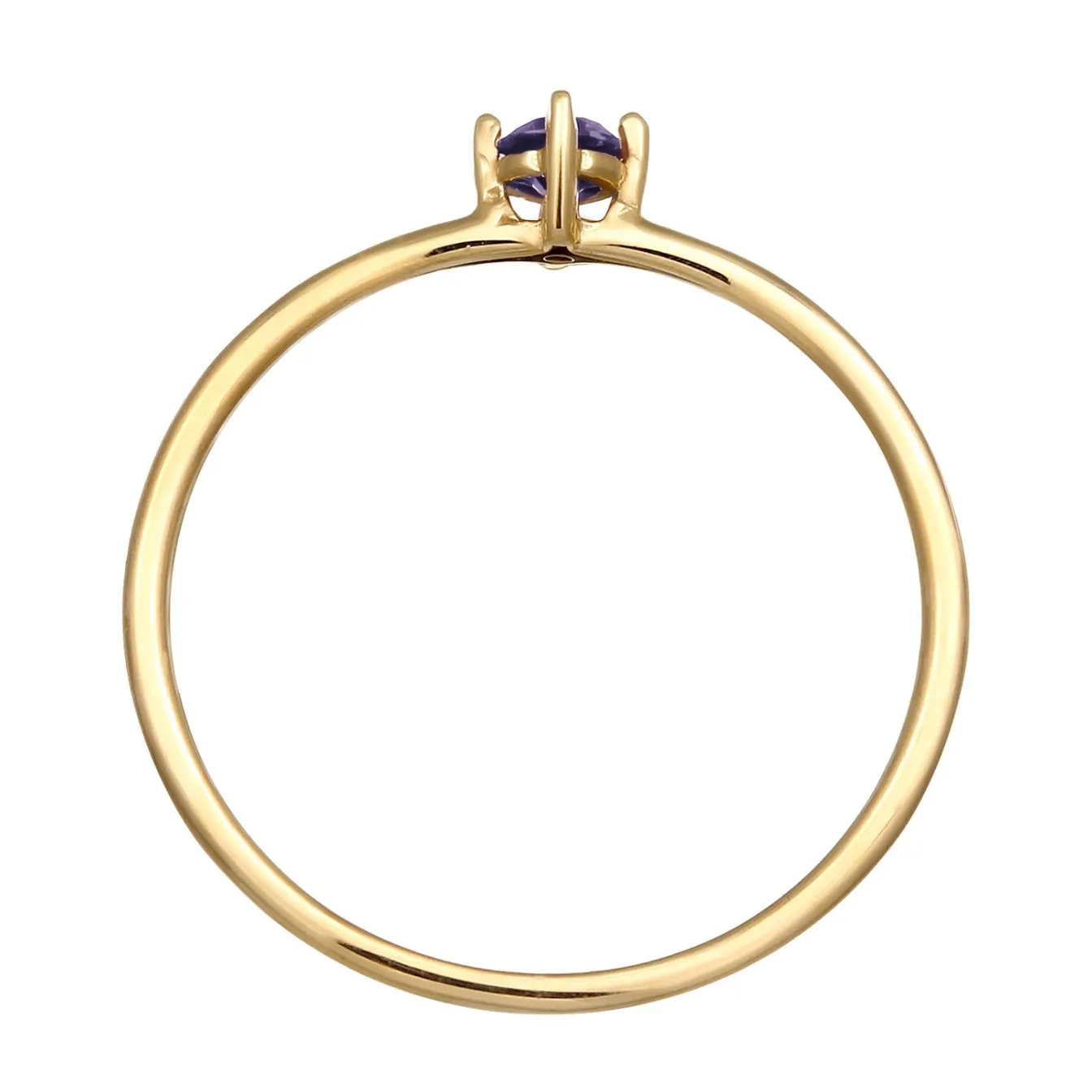 Elli "Solitär-Ring | Lolite< Ringe|Edelsteine