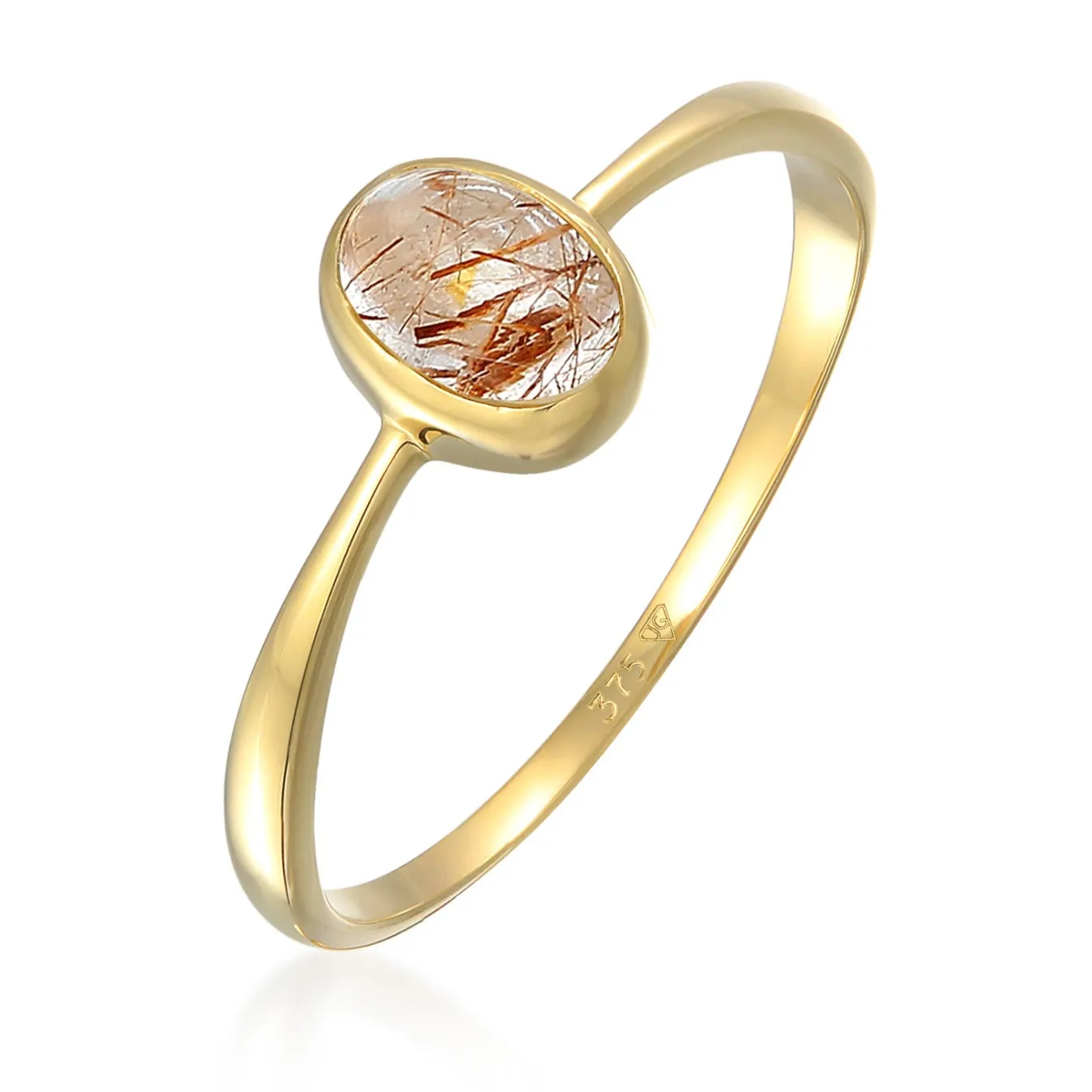 Elli "Solitär-Ring | Quarz (Rosa)< Ringe|Edelsteine