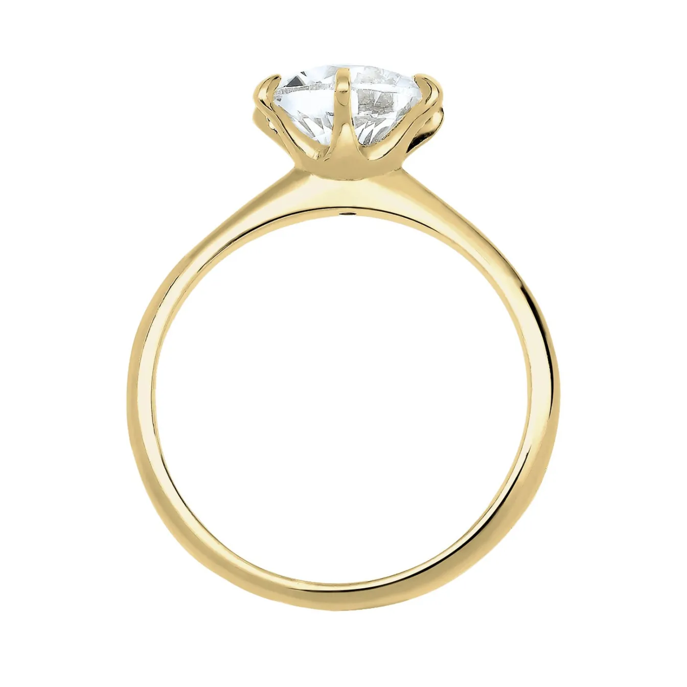 Elli "Solitär-Ring | Zirkonia ( )< Ringe|Echtgold