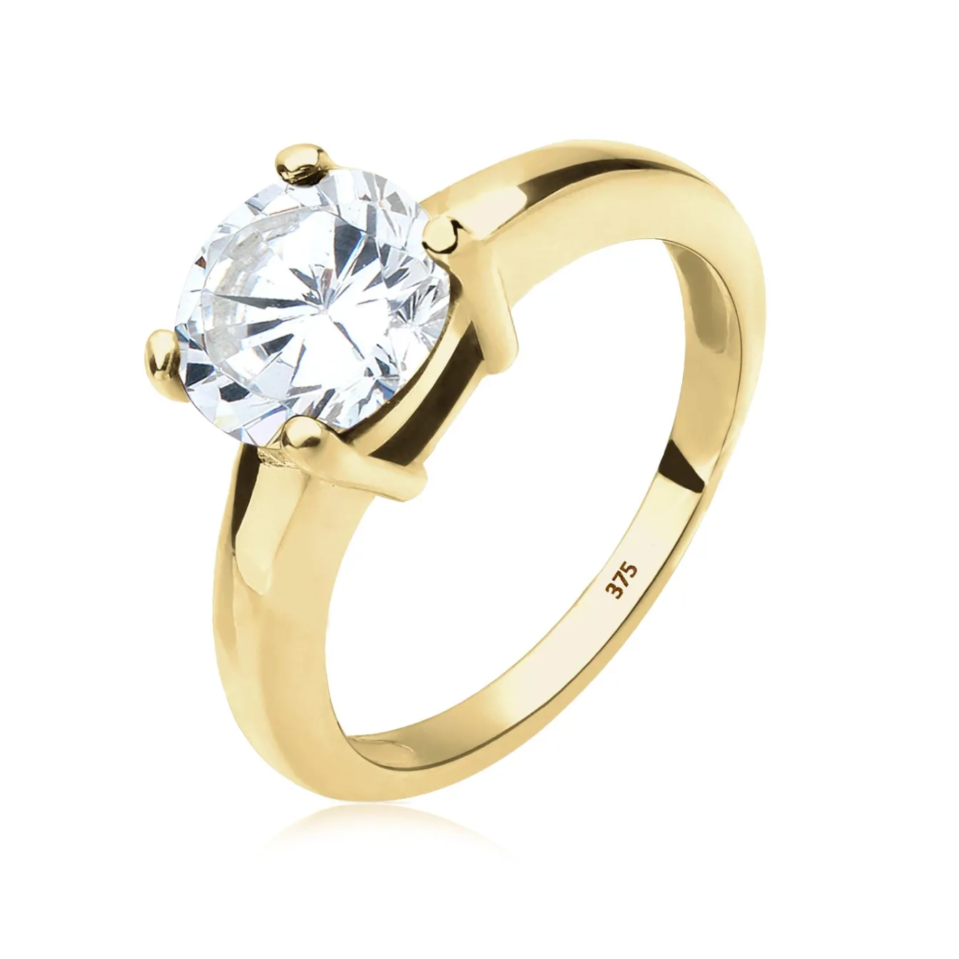Elli "Solitär-Ring | Zirkonia ( )< Ringe|Echtgold