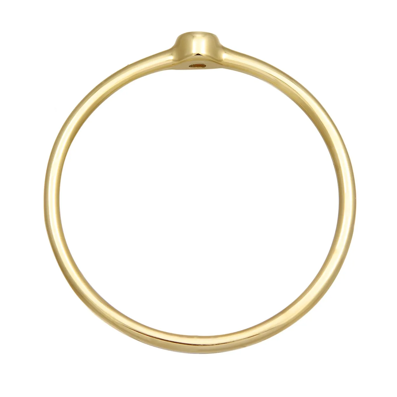 Elli "Solitär-Ring | Zirkonia ( Weiß )< Ringe|Echtgold