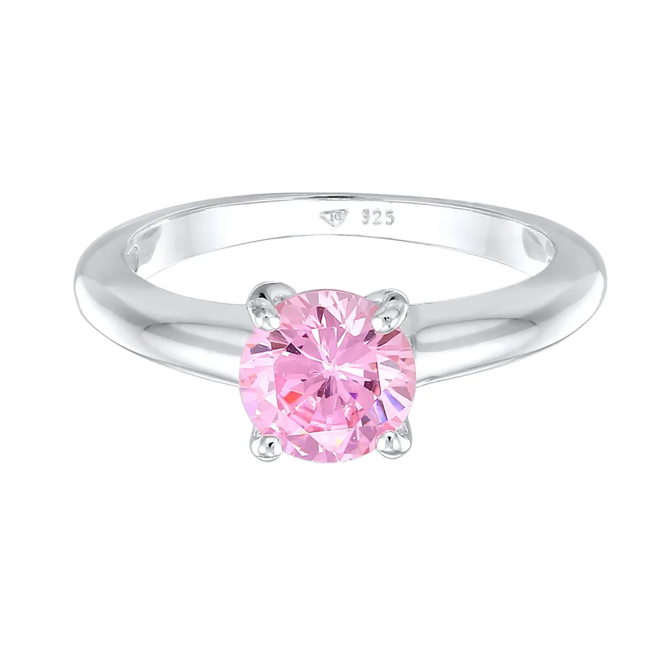 Elli "Solitär-Ring | Zirkonia ( Weiß )< Roségold|Ringe