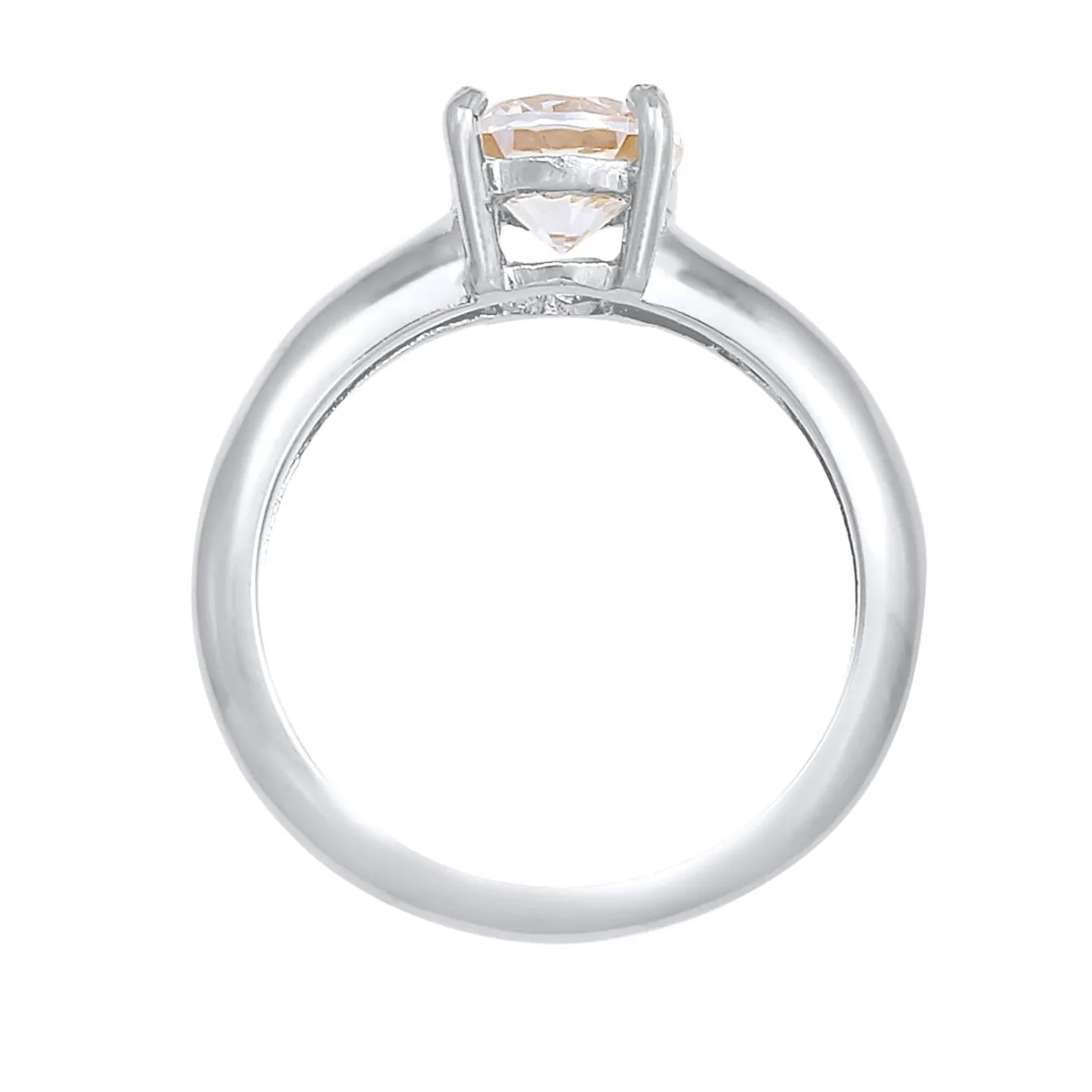 Elli "Solitär-Ring | Zirkonia ( Weiß )< Roségold|Ringe