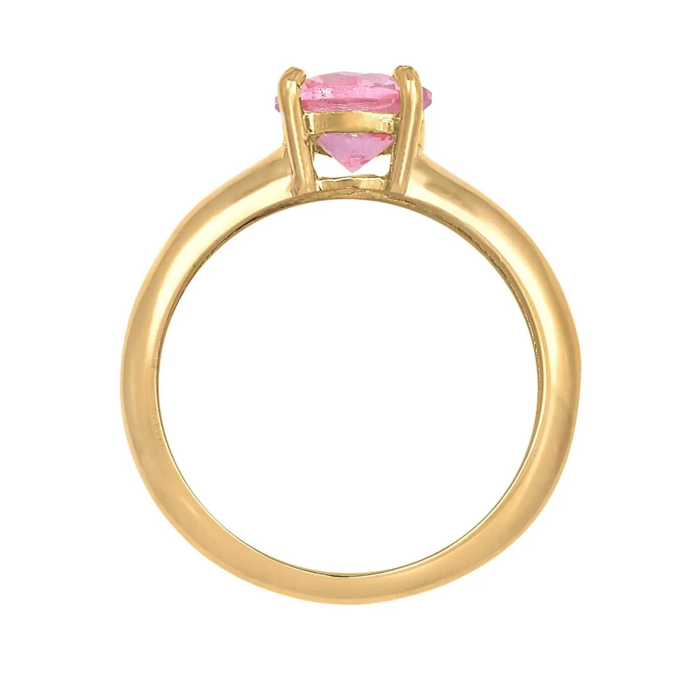 Elli "Solitär-Ring | Zirkonia ( Weiß )< Roségold|Ringe