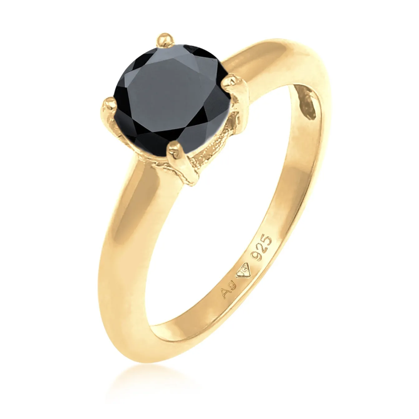 Elli "Solitär-Ring | Zirkonia ( Weiß )< Roségold|Ringe